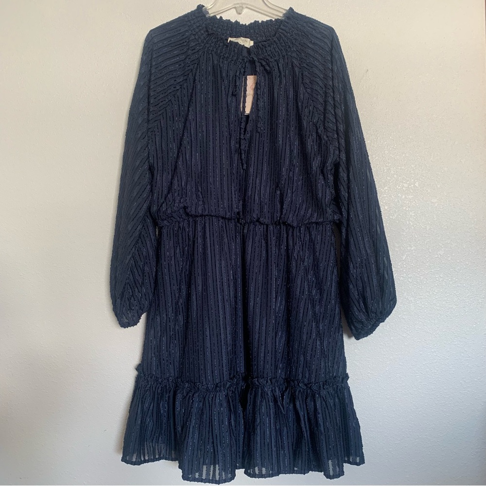 A Beautiful Soul Arula Boho Flowy Ruffle Long Sleeve Dress